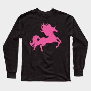 Visible Invisible Pink Unicorn Long Sleeve T-Shirt